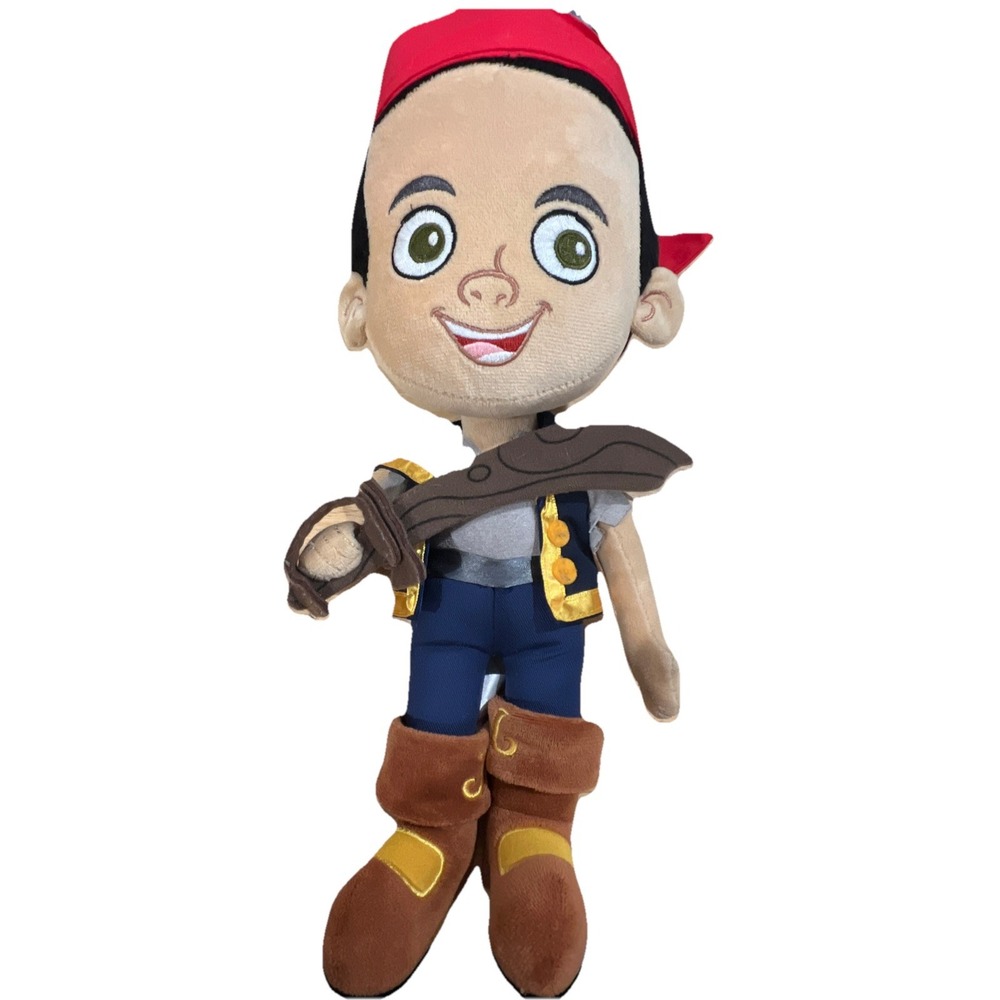 Disney Parks Jake And The Neverland Pirates Plush 13" Jake Sword Doll Stuffed